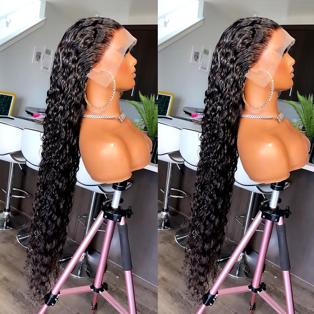 Lace Front Wigs - 42 Zoll brasilianisches Echthaar, Jerry Kinky