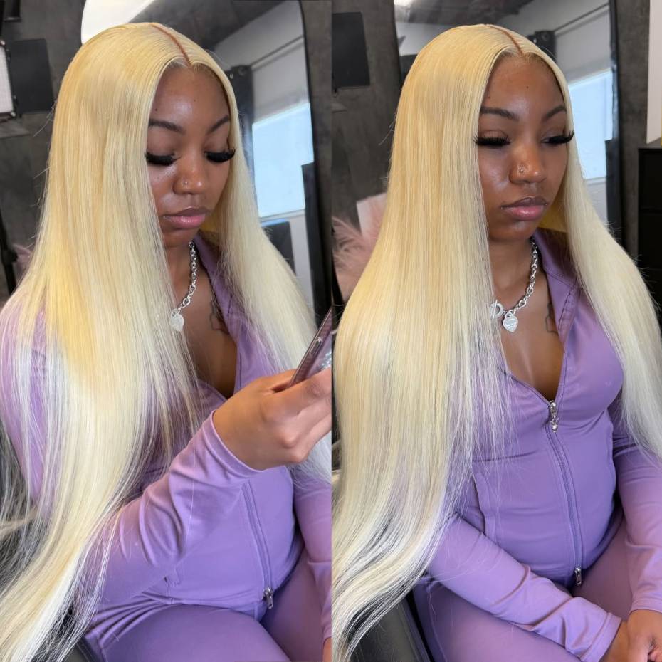 250% Dichte, 613 Blonde Farbe, – 613 Blonde Body Wave Lace Front Wig Bewertung und Preis
