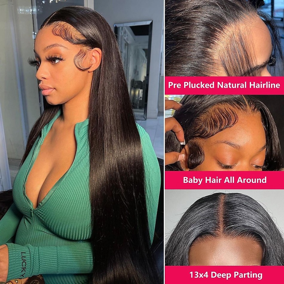 Gerade Echthaar-Perücken Ohne  – Lace Front Wigs Bewertung und Preis
