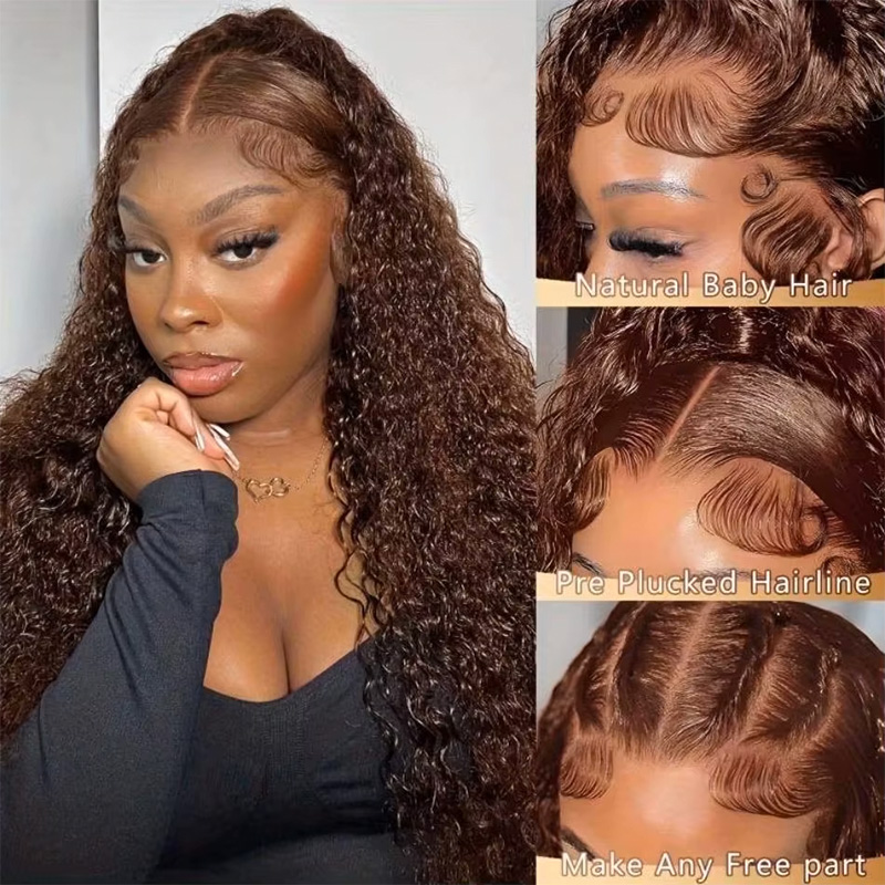 Schokoladenbraune 220% Dichte  – Lace Front Wigs Bewertung und Preis