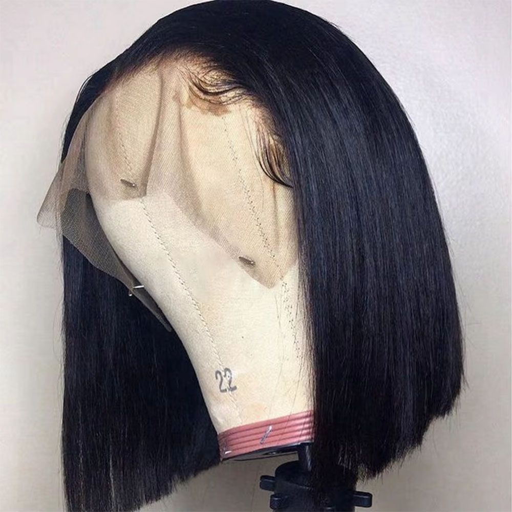 Vorgefertigte, klebefreie Perü – Pre Parted 13X4 Lace Front Bob Wig Bewertung und Preis