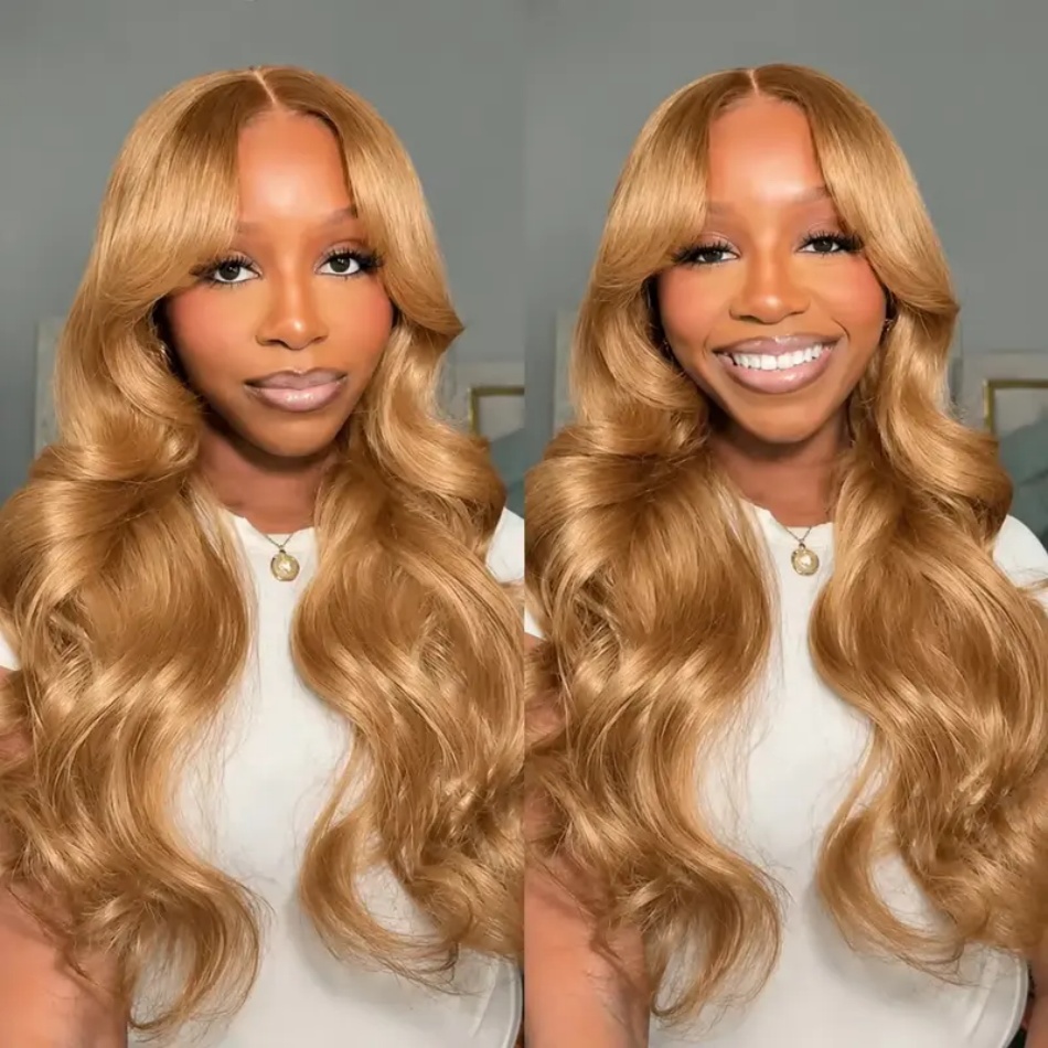 Honigblonde Perücke, Body Wave – Hd Lace Frontal Wig Human Hair Pre Plucked Bewertung und Preis