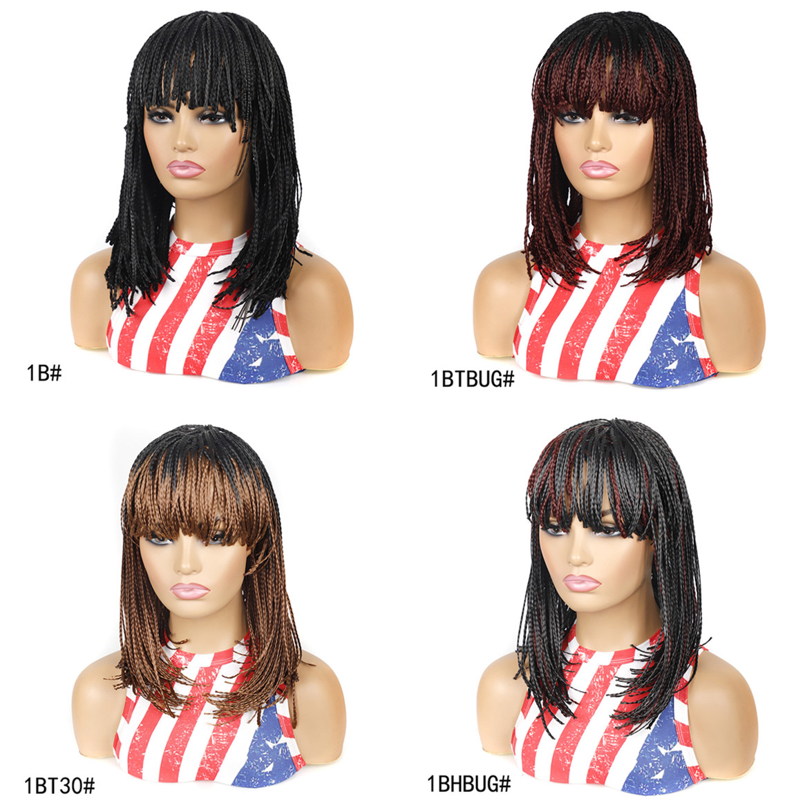SQRDGQ Synthetische Haarverlän – Synthetic Braided Wigs For Black Women Bewertung und Preis