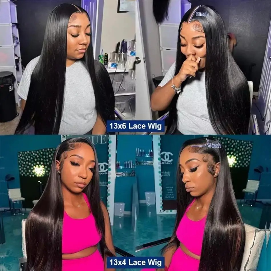 40 Zoll lange, glatte Echthaar – Lace Front Wigs Bewertung und Preis