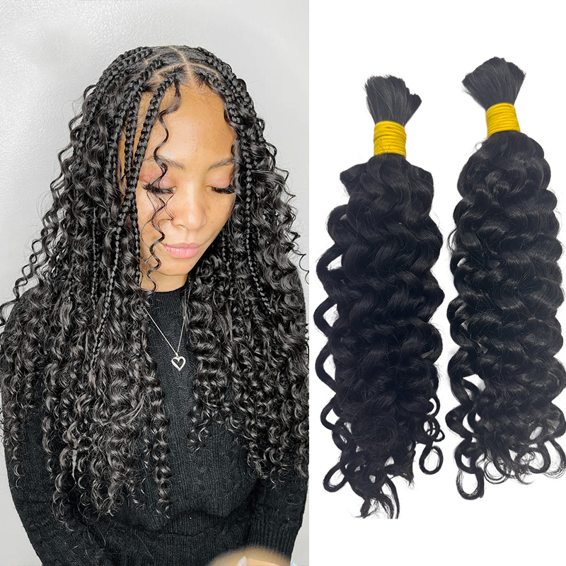 Wasserwellen-Lockenhaar zum Fl – Water Wave Bulk Human Hair For Braiding Bewertung und Preis