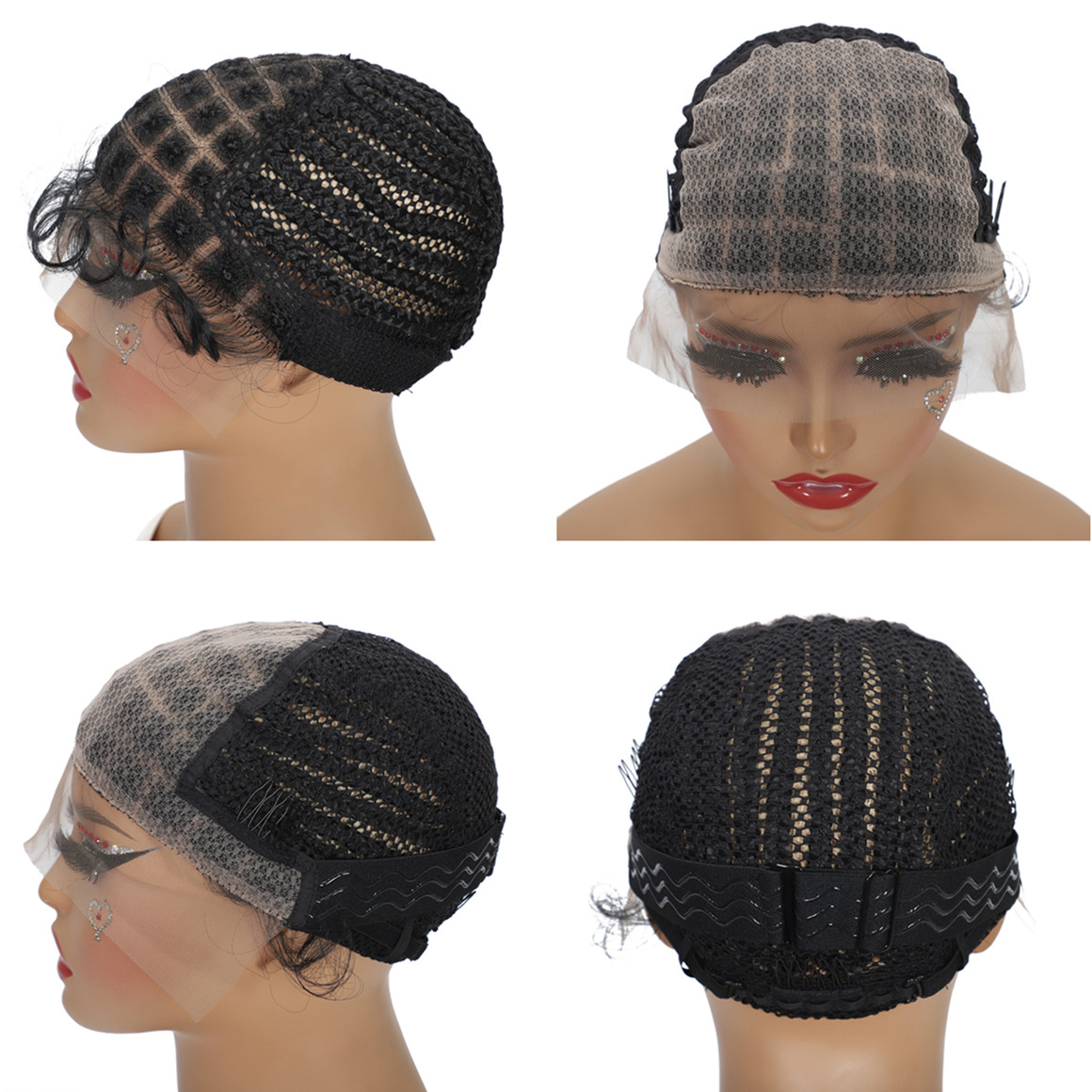 1-3 Stück 13*5 Lace Front Perü – Synthetic Braided Wigs For Black Women Bewertung und Preis