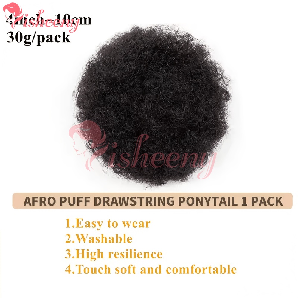Isheeny Kinky Curly Afro Puff  – Drawstring Afro Curly Puff Ponytail Bewertung und Preis